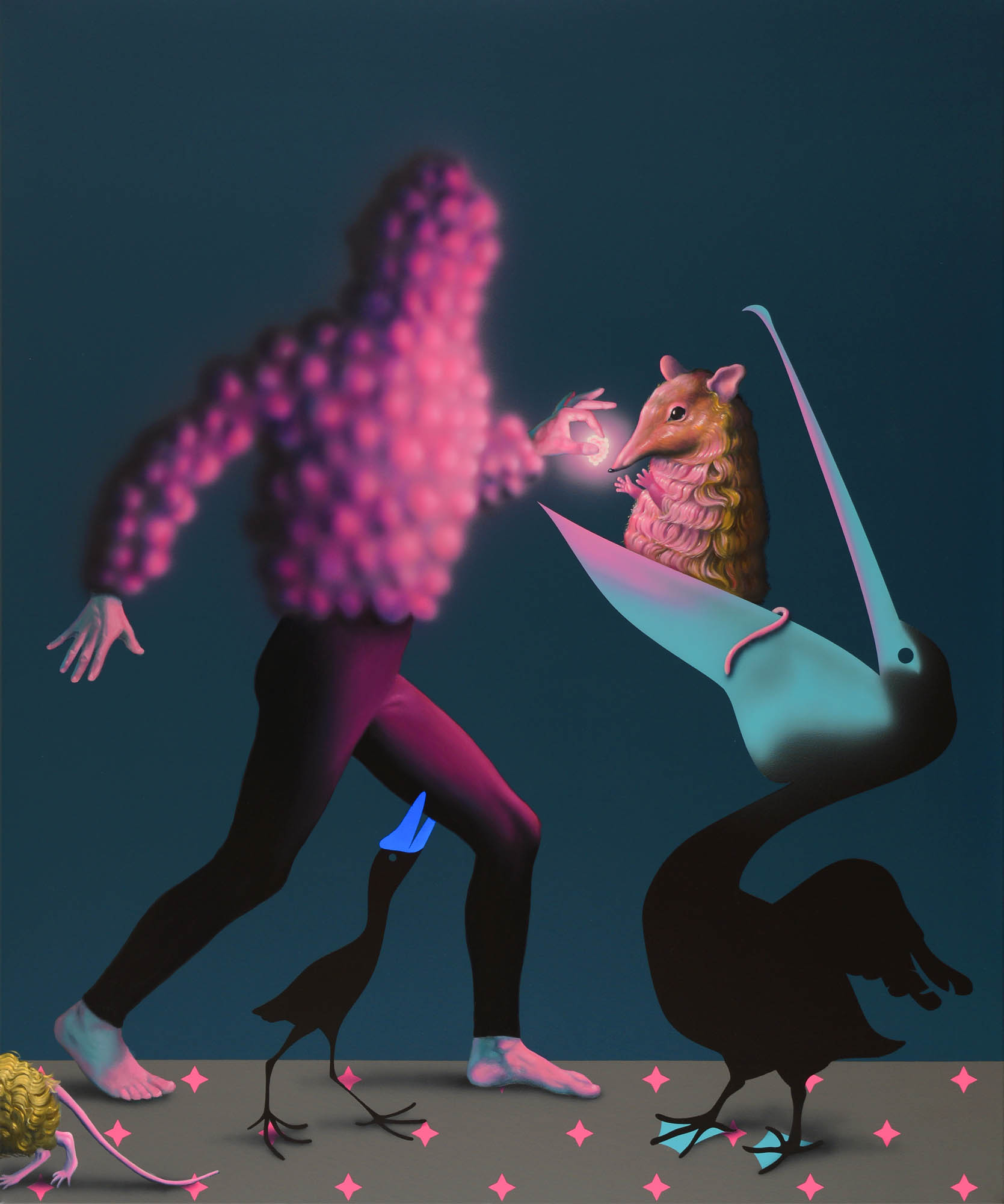 Máté Orr, Raspberry Man, 2024. Cortesía del artista